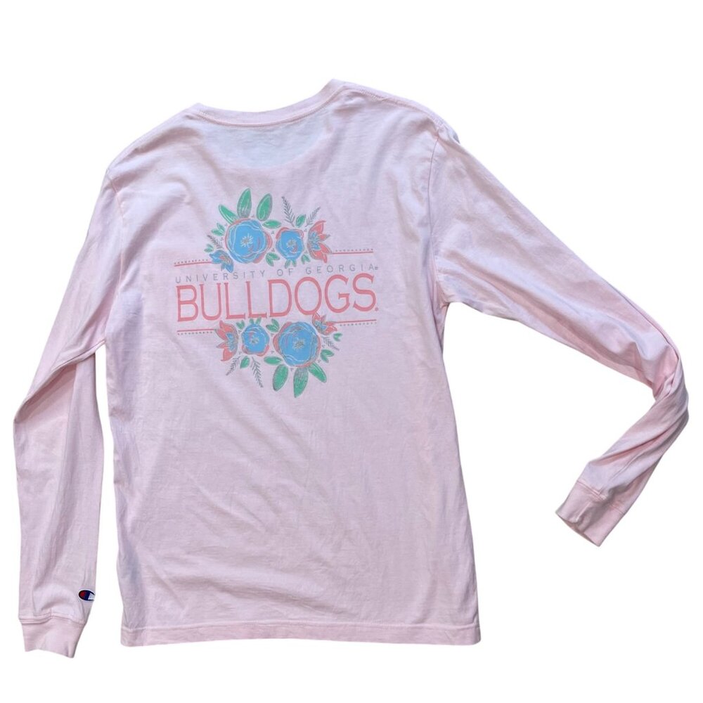 Champion University of Georgia‎ Long Sleeve T-Shirt Women's Size Medium Bulldogs